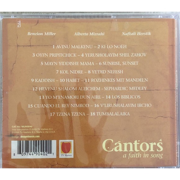 Cantors: A Faith in Song by Cantors Jewish synagogue Amsterdam - Picture 2 of 2